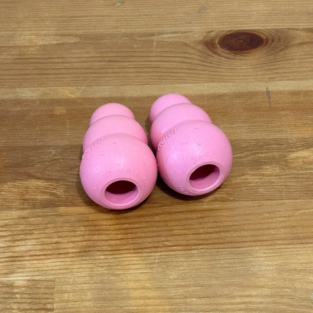 Pet Teether Cooling Chew Toy for Dogs and 2 Puppy KONG Natural Teething Rubber